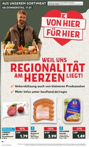 Kaufland Prospekt - Regionale Angebote ab 17.07.