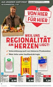 Kaufland Prospekt - Regionale Angebote ab 17.07.