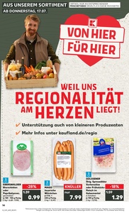 Kaufland Prospekt - Regionale Angebote ab 17.07.