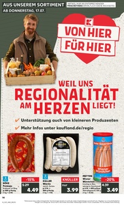 Kaufland Prospekt - Regionale Angebote ab 17.07.