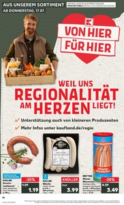 Kaufland Prospekt - Regionale Angebote ab 17.07.
