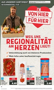 Kaufland Prospekt - Regionale Angebote ab 17.07.