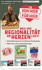 Kaufland Prospekt - Regionale Angebote ab 17.07.