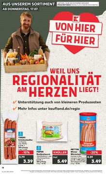 Kaufland Prospekt - Regionale Angebote ab 17.07.