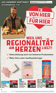 Kaufland Prospekt - Regionale Angebote ab 17.07.