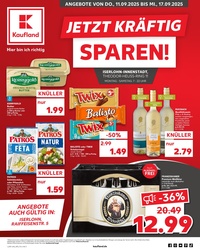 Kaufland Prospekt - Angebote ab 11.09.