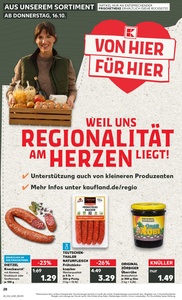 Kaufland Prospekt - Regionale Angebote ab 15.10.