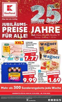 Kaufland Prospekt - Angebote ab 23.10. - Seite 1