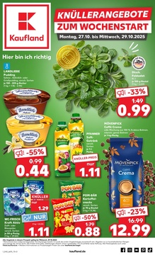 Kaufland Prospekt - Mo-Mi Angebote ab 27.10. - Seite 1