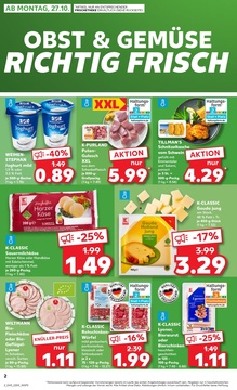 Kaufland Prospekt - Mo-Mi Angebote ab 27.10.