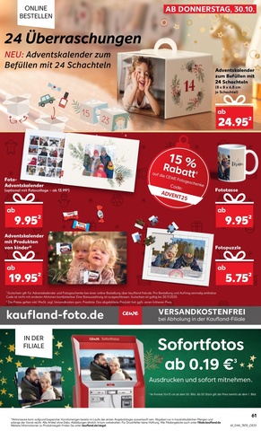 Vorschau des Kaufland Prospekts - Die schönsten Adventskalender für Klein und Groß, Seite 61