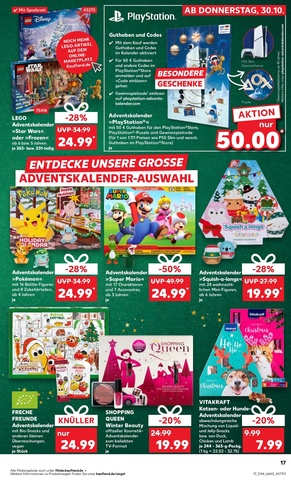 Vorschau des Kaufland Prospekts - Die schönsten Adventskalender für Klein und Groß, Seite 17