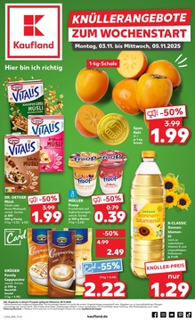 Kaufland Prospekt - Mo-Mi Angebote ab 03.11. - Seite 1