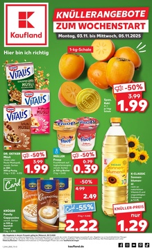 Kaufland Prospekt - Mo-Mi Angebote ab 03.11. - Seite 1