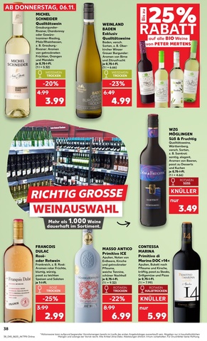 Vorschau des Kaufland Prospekts - Wein, Seite 38
