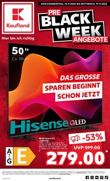 Kaufland Prospekt - Black Week Angebote ab 13.11. - Seite 1