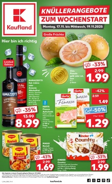 Kaufland Prospekt - Mo-Mi Angebote ab 17.11. - Seite 1