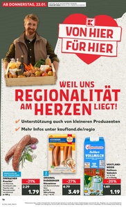 Kaufland Prospekt - Regionale Angebote ab 21.01. - Seite 1