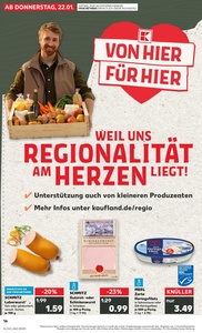 Kaufland Prospekt - Regionale Angebote ab 21.01. - Seite 1