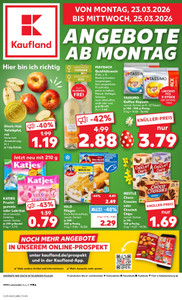 Kaufland Prospekt - Mo-Mi Angebote ab 23.03. - Seite 1