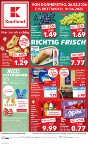 Kaufland Prospekt - Angebote ab 26.03. - Seite 1