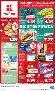 Kaufland Prospekt - Angebote ab 26.03. - Seite 1