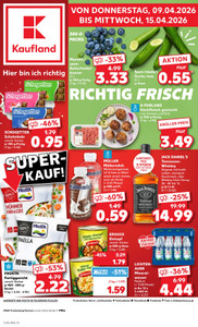 Kaufland Prospekt - Angebote ab 09.04. - Seite 1