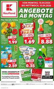 Kaufland Prospekt - Mo-Mi Angebote ab 13.04. - Seite 1