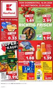 Kaufland Prospekt - Angebote ab 16.04.