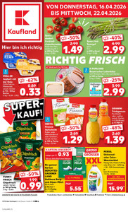 Kaufland Prospekt - Angebote ab 16.04. - Seite 1