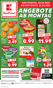 Kaufland Prospekt - Mo-Mi Angebote ab 20.04.