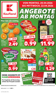 Kaufland Prospekt - Mo-Mi Angebote ab 20.04. - Seite 1