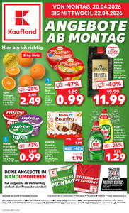 Kaufland Prospekt - Mo-Mi Angebote ab 20.04.