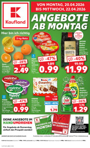 Kaufland Prospekt - Mo-Mi Angebote ab 20.04.