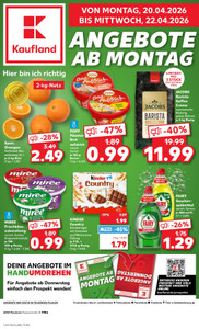 Kaufland Prospekt - Mo-Mi Angebote ab 20.04.
