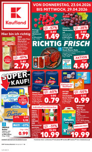 Kaufland Prospekt - Angebote ab 23.04. - Seite 1