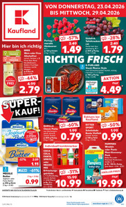 Kaufland Prospekt - Angebote ab 23.04. - Seite 1
