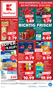 Kaufland Prospekt - Angebote ab 23.04. - Seite 1