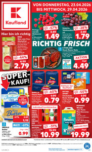 Kaufland Prospekt - Angebote ab 23.04. - Seite 1