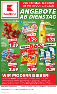 Kaufland Prospekt - Di-Mi Angebote ab 26.05.