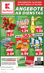 Kaufland Prospekt - Di-Mi Angebote ab 26.05.