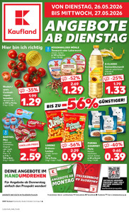 Kaufland Prospekt - Di-Mi Angebote ab 26.05.