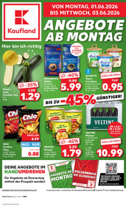 Kaufland Prospekt - Mo-Mi Angebote ab 01.06.