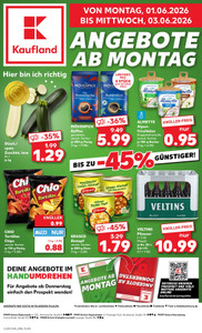 Kaufland Prospekt - Mo-Mi Angebote ab 01.06.
