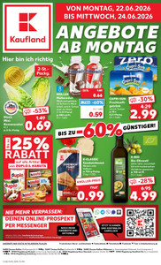 Kaufland Prospekt - Mo-Mi Angebote ab 22.06.