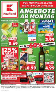 Kaufland Prospekt - Mo-Mi Angebote ab 22.06.