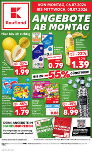 Kaufland Prospekt - Mo-Mi Angebote ab 06.07.