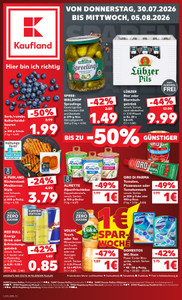 Kaufland Prospekt - Angebote ab 30.07.