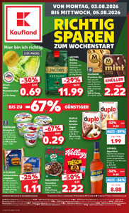 Kaufland Prospekt - Mo-Mi Angebote ab 03.08.
