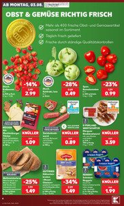 Kaufland Prospekt - Mo-Mi Angebote ab 03.08.